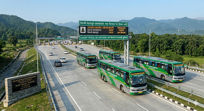दिल्ली-देहरादून एक्सप्रेसवे: पीएम मोदी द्वारा उद्घाटन के बाद बसों के लिए नई रेट लिस्ट जारी, कम किराए में मिलेगी लग्जरी सुविधा