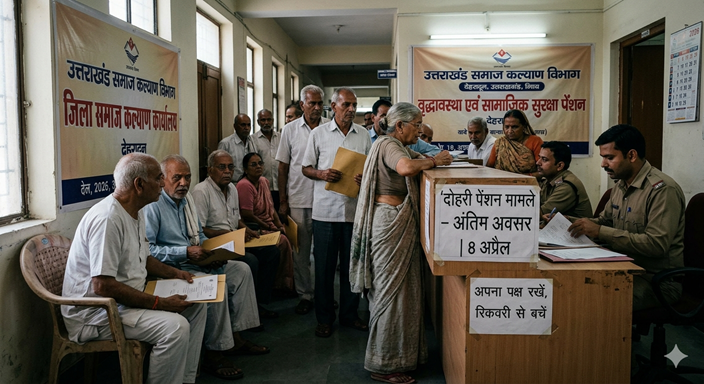 देहरादून: दोहरी पेंशन ले रहे 970 पूर्व कर्मचारियों को अंतिम चेतावनी, आज पक्ष रखने का आखिरी मौका