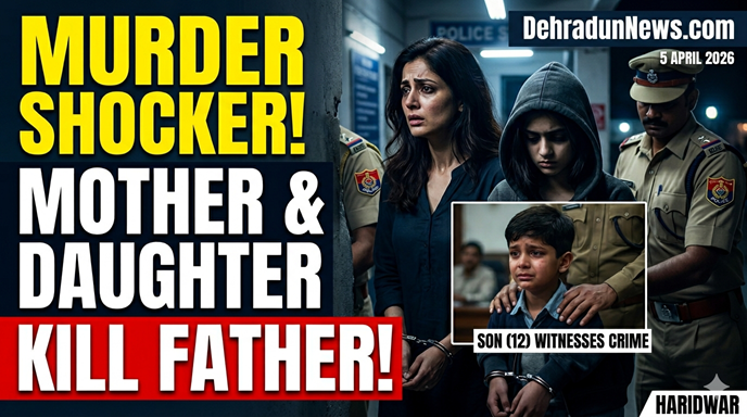 हरिद्वार हत्याकांड: 12 साल के मासूम ने खोल दी मां की पोल, पिता की हत्या के आरोप में मां और बहन गिरफ्तार
