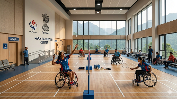 देहरादून में दिव्यांग खिलाड़ियों को मिलेगी सौगात: ऋषिकेश में बनेगा आधुनिक इंडोर बैडमिंटन हॉल