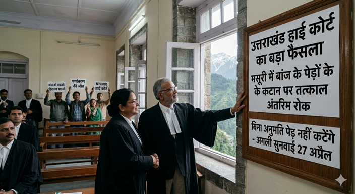 मसूरी: बांज के पेड़ों के कटान पर हाई कोर्ट की रोक, पर्यावरण प्रेमियों ने जताई खुशी