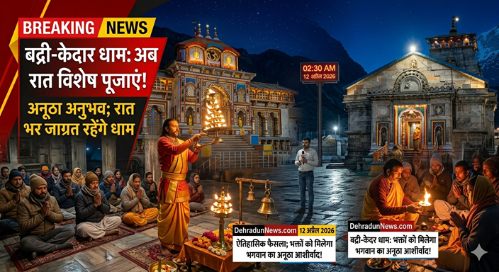 बद्री-केदार धाम में अब रात को होंगी विशेष पूजाएं – फुल न्यूज