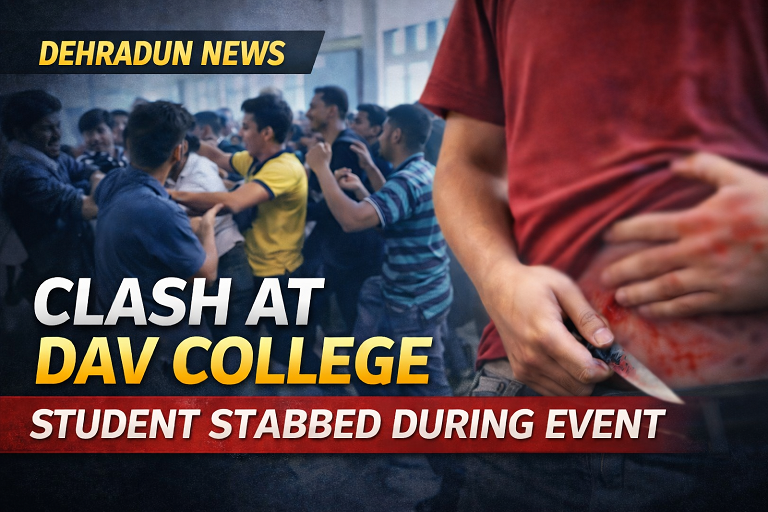 देहरादून के DAV कॉलेज में हंगामा, छात्रसंघ कार्यक्रम में छात्र घायल
