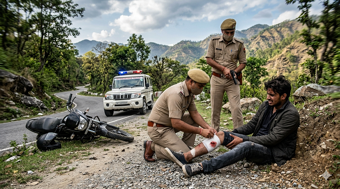 एनकाउंटर: देहरादून में चोरी की रेकी कर रहे बदमाश से पुलिस की मुठभेड़, पैर में लगी गोली