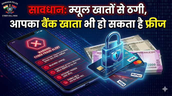 म्यूल बैंक खाते: ठगी के लिए इस्तेमाल हो रहे 15 नए बैंक खाते चिह्नित, पुलिस ने जनता से की सावधान रहने की अपील