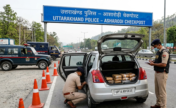 देहरादून: आशारोड़ी चेकपोस्ट पर पुलिस और STF की बड़ी स्ट्राइक, भारी मात्रा में नशीली दवाओं के साथ दो तस्कर गिरफ्तार
