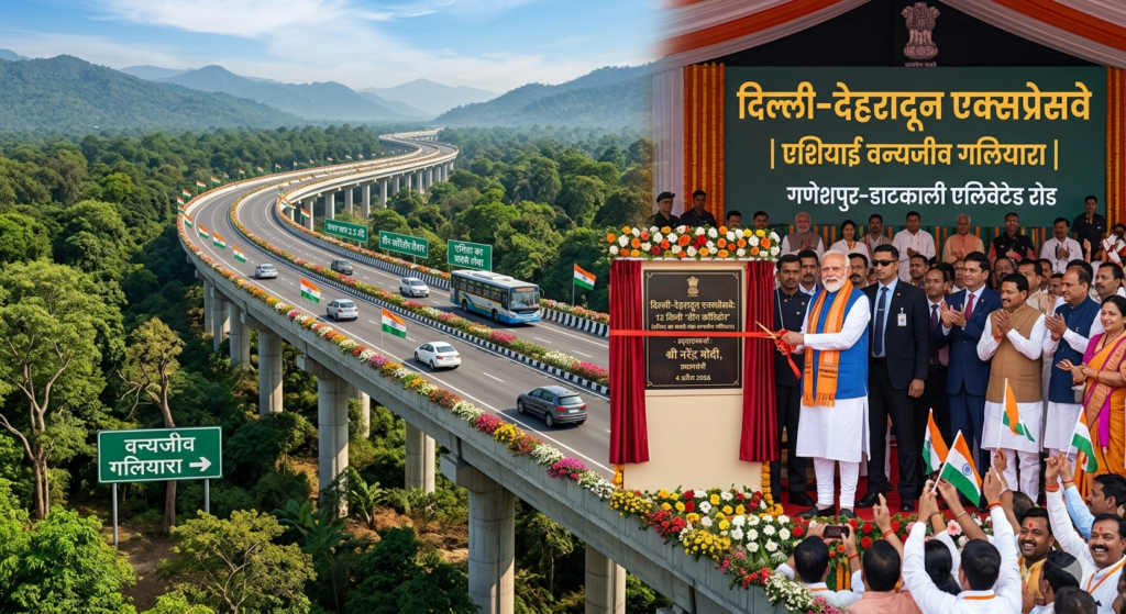 दिल्ली-देहरादून एक्सप्रेसवे उद्घाटन: 12 किमी ‘ग्रीन कॉरिडोर’ के साथ एशिया का सबसे लंबा वन्यजीव गलियारा तैयार | Delhi-Dehradun Expressway 2026
