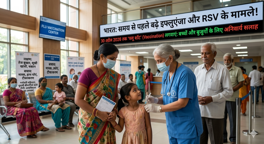 फ्लू सीजन 2026 भारत: इन्फ्लुएंजा और RSV के मामलों में उछाल, बच्चों और बुजुर्गों के लिए वैक्सीनेशन अनिवार्य | Flu Vaccine Advice 2026
