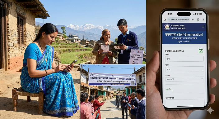 उत्तराखंड में डिजिटल क्रांति: आज से ‘स्वगणना’ (Census 2026) अभियान का आगाज़