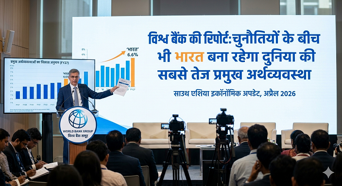 विश्व बैंक की रिपोर्ट: चुनौतियों के बीच भी भारत बना रहेगा दुनिया की सबसे तेज प्रमुख अर्थव्यवस्था