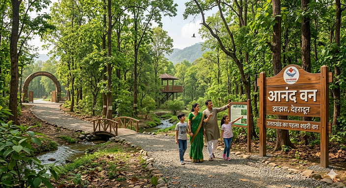 आनंद वन देहरादून: झाझरा में बना उत्तराखंड का पहला सिटी फॉरेस्ट, जानें क्या है खास और कैसे पहुँचें
