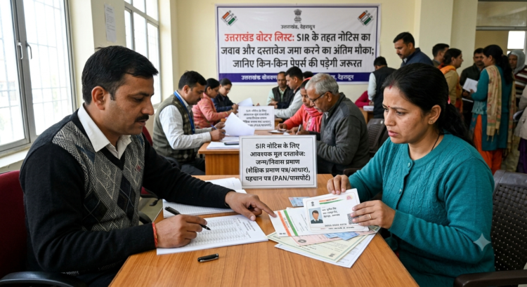 उत्तराखंड वोटर लिस्ट: SIR के तहत नोटिस का जवाब और दस्तावेज जमा करने का अंतिम मौका; जानिए किन-किन पेपर्स की पड़ेगी जरूरत