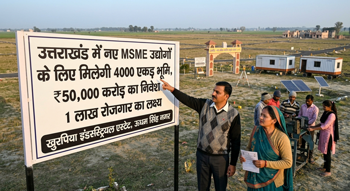 Uttarakhand MSME Policy: नए उद्योगों के लिए 4000 एकड़ भूमि, 1 लाख युवाओं को मिलेगा रोजगार